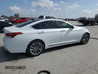 2015 Hyundai Genesis 3.8L with VIN KMHGN4JE2FU097748, listed as a Copart auction lot 48990985 with 122,687 mi miles and Salvage Title. Bid and sale history available at carsss.com. Image 3.