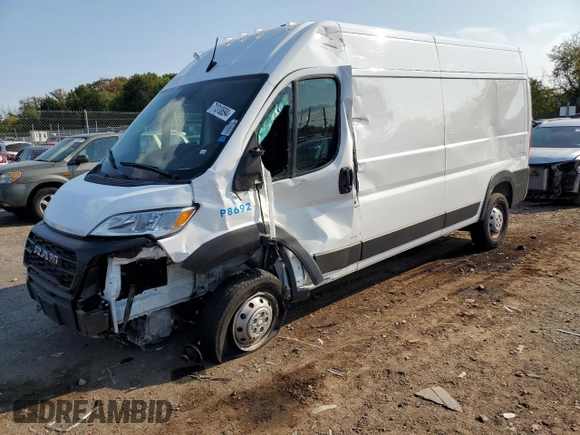 2023 Ram ProMaster Cargo with VIN 3C6LRVDG8PE565077, listed as a Copart auction lot 71310694 with Not Provided miles and Salvage Title. Bid and sale history available at carsss.com. Image 1.