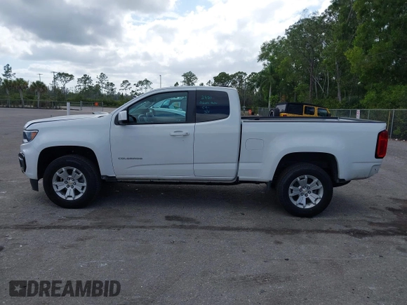 2022 Chevrolet Colorado 2WD LT with VIN 1GCHSCEA0N1268192, listed as a IAAI auction lot 42122510 with 36,956 mi miles. Bid and sale history available at carsss.com. Image 15.