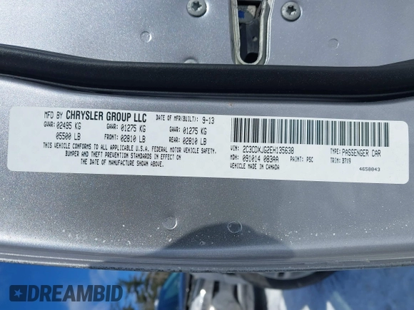 2014 Dodge Charger SXT with VIN 2C3CDXJG2EH135638, listed as a IAAI auction lot 41557427 with 83,536 mi miles. Bid and sale history available at carsss.com. Image 9.