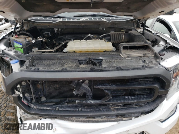 2021 Ford F-150 XL with VIN 1FTFW1E51MFB62435, listed as a Copart auction lot 54403394 with 0 mi miles and Salvage Title. Bid and sale history available at carsss.com. Image 11.