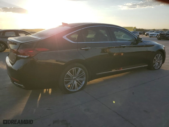 2018 Genesis G80 3.8L with VIN KMHGN4JE7JU270592, listed as a Copart auction lot 77489614 with 42,791 mi miles and Salvage Title. Bid and sale history available at carsss.com. Image 3.