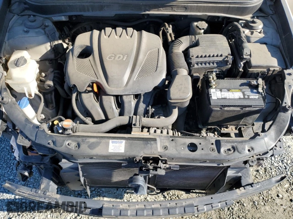 2011 Hyundai Sonata SE with VIN 5NPEC4ACXBH256990, listed as a Copart auction lot 49711785 with 99,074 mi miles and Salvage Title. Bid and sale history available at carsss.com. Image 11.