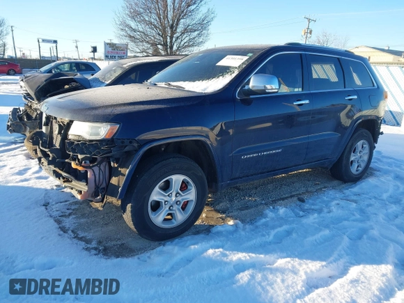 2014 Jeep Grand Cherokee Overland with VIN 1C4RJFCG1EC200570, listed as a IAAI auction lot 41301398 with 183,986 mi miles. Bid and sale history available at carsss.com. Image 23.