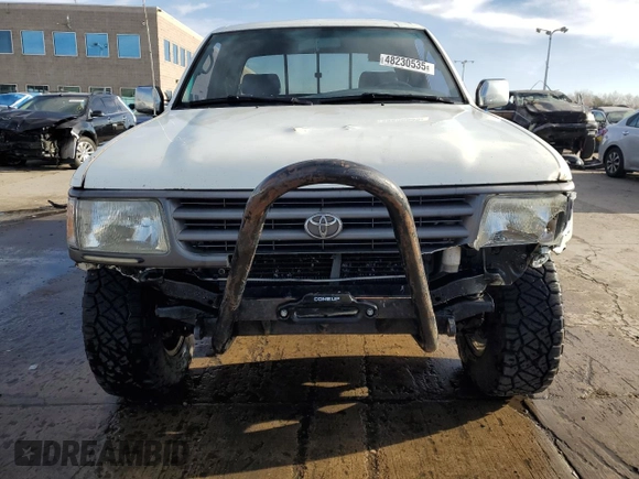 1996 Toyota T100 SR5 z VIN JT4UN24D7T0020102, wystawiony jako Copart lot #48230535 z przebiegiem 199 136 mil mil oraz Szkoda całkowita • Salvage title. Historia ofert i sprzedaży dostępna na DreamBid. Obrazek 5.