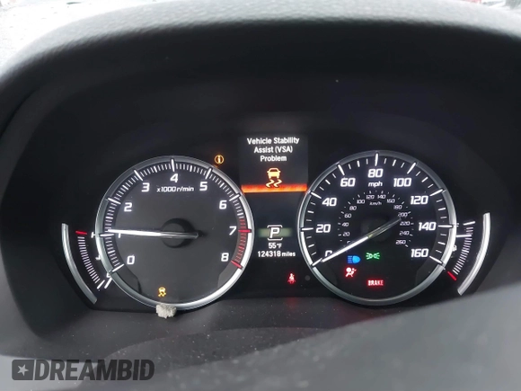 2014 Acura MDX with VIN 5FRYD3H27EB009798, listed as a IAAI auction lot 41884852 with 124,318 mi miles. Bid and sale history available at carsss.com. Image 16.