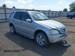2005 Mercedes-Benz M 500 with VIN 4JGAB75EX5A536561, listed as a IAAI auction lot 40088398 with 206,184 mi miles and . Bid and sale history available at DreamBid. Image 1.