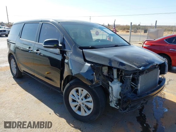 2017 Kia Sedona LX with VIN KNDMB5C19H6242338, listed as a IAAI auction lot 41916438 with 77,404 mi miles and . Bid and sale history available at DreamBid. Image 1.