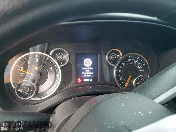 2020 Ram 1500 Tradesman with VIN 1C6RRECT3LN179620, listed as a Copart auction lot 58018845 with 52,379 mi miles and Salvage title. Bid and sale history available at DreamBid. Image 9.