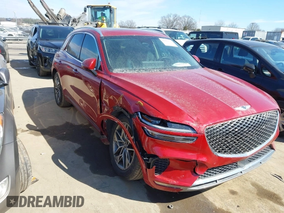 2023 Genesis GV70 2.5T z VIN KMUMADTB1PU078628, wystawiony jako IAAI lot #41656418 z przebiegiem 56 854 mil mil oraz . Historia ofert i sprzedaży dostępna na DreamBid. Obrazek 1.