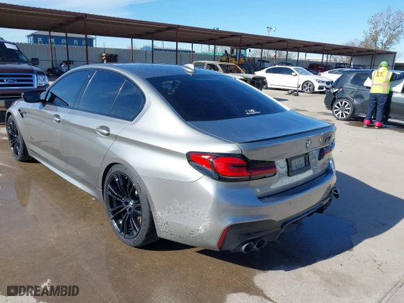 2019 BMW M5 with VIN WBSJF0C53KB448064, listed as a IAAI auction lot 41322325 with 47,694 mi miles. Bid and sale history available at carsss.com. Image 3.