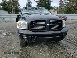 2007 Dodge Ram 2500 SLT with VIN 3D7KS28AX7G811974, listed as a Copart auction lot 45987265 with 155,595 mi miles and Salvage Title. Bid and sale history available at carsss.com. Image 10.
