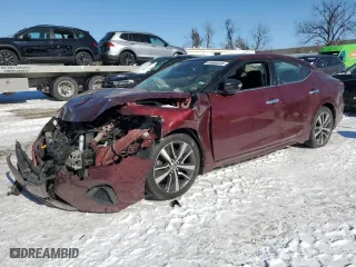 2020 Nissan Maxima SL with VIN 1N4AA6DV0LC376863, listed as a Copart auction lot 45686645 with 143,212 mi miles and Salvage Title. Bid and sale history available at carsss.com. Image 1.