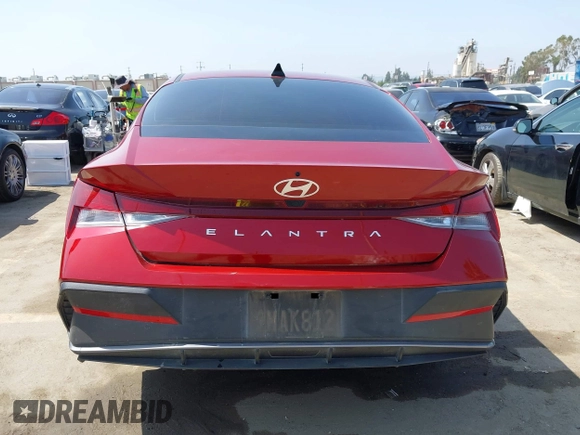 2024 Hyundai Elantra SEL with VIN KMHLM4DG8RU730160, listed as a IAAI auction lot 42344415 with 21,650 mi miles and . Bid and sale history available at DreamBid. Image 16.
