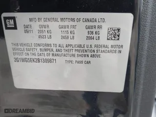 2011 Chevrolet Impala LT Fleet with VIN 2G1WG5EK2B1309871, listed as a IAAI auction lot 41610392 with 365,676 mi miles. Bid and sale history available at carsss.com. Image 9.