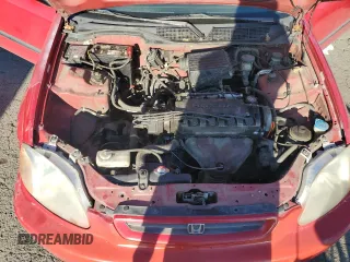 1998 Honda Civic DX with VIN 1HGEJ6124WL105199, listed as a Copart auction lot 72459114 with 128,758 mi miles and Salvage Title. Bid and sale history available at carsss.com. Image 11.