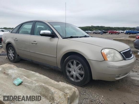 2005 Ford Five Hundred Limited with VIN 1FAFP28135G186278, listed as a Copart auction lot 72727444 with 0 mi miles and Salvage Title. Bid and sale history available at carsss.com. Image 4.