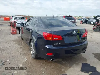 2008 Lexus IS with VIN JTHBK262582068025, listed as a IAAI auction lot 41911964 with 92,652 mi miles and . Bid and sale history available at carsss.com. Image 3.
