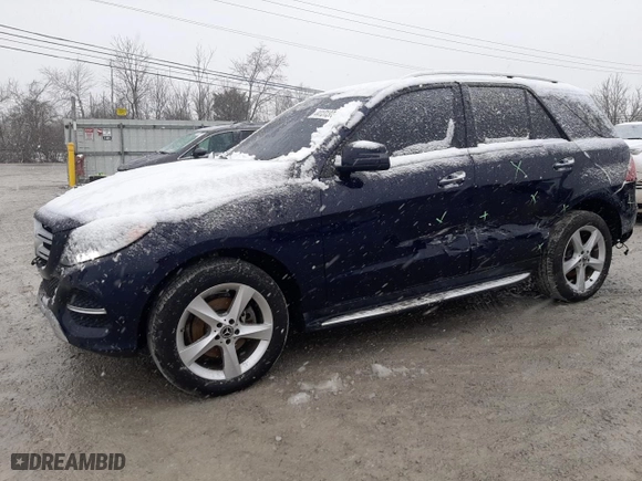 2018 Mercedes-Benz GLE with VIN 4JGDA5HBXJB175004, listed as a Copart auction lot 44131375 with 74,995 mi miles and Salvage Title. Bid and sale history available at carsss.com. Image 1.