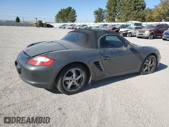 2006 Porsche Boxster с VIN WP0CA29816U710539, выставлен на аукционе Copart как лот 80785334 с пробегом 104 041 миль миль и Списание • Salvage title. История ставок и продаж доступна на DreamBid. Изображение 3.