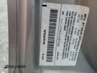 1999 Volvo S70 с VIN YV1LS55A2X1587936, выставлен на аукционе Copart как лот 43434815 с пробегом 86 839 миль миль и Чистый • Clean title. История ставок и продаж доступна на DreamBid. Изображение 12.