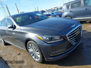 2017 Genesis G80 3.8L with VIN KMHGN4JE0HU203388, listed as a IAAI auction lot 41677912 with 139,590 mi miles. Bid and sale history available at carsss.com. Image 1.