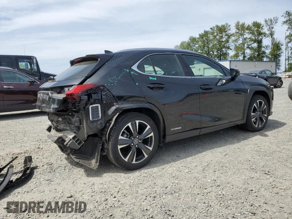 2020 Lexus UX 250h z VIN JTHP9JBH6L2032942, wystawiony jako Copart lot #56675505 z przebiegiem 22 295 mil mil oraz Szkoda całkowita • Salvage title. Historia ofert i sprzedaży dostępna na DreamBid. Obrazek 3.