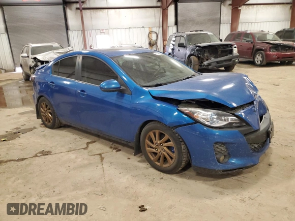 2012 Mazda 3 i Grand Touring with VIN JM1BL1W72C1530009, listed as a Copart auction lot 47448025 with 105,445 mi miles and Salvage Title. Bid and sale history available at carsss.com. Image 4.