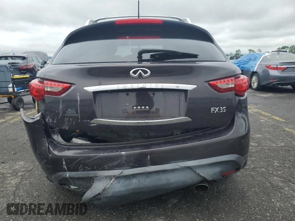 2011 Infiniti FX with VIN JN8AS1MW0BM142156, listed as a Copart auction lot 60468945 with Not provided miles and Salvage title. Bid and sale history available at DreamBid. Image 6.
