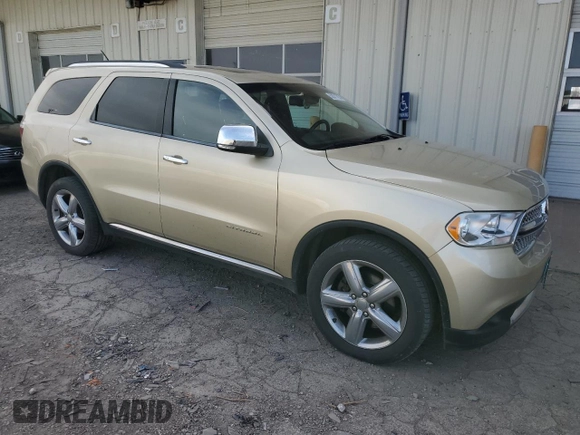 2012 Dodge Durango Citadel with VIN 1C4SDJET2CC181286, listed as a Copart auction lot 52671705 with 214,895 mi miles and Salvage title. Bid and sale history available at DreamBid. Image 4.