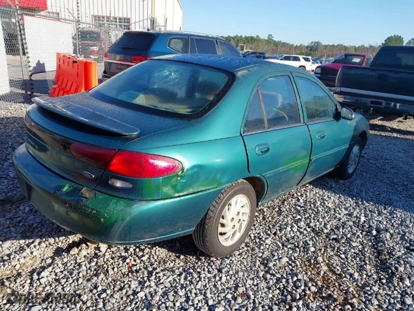 1998 Ford Escort SE with VIN 1FAFP13P5WW206804, listed as a IAAI auction lot 41759354 with 158749 miles. Bid and sale history available at carsss.com. Image 4.