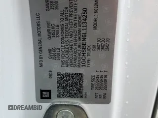 2020 Chevrolet Colorado 2WD Work Truck z VIN 1GCHSBEN6L1134250, wystawiony jako Copart lot #88162005 z przebiegiem 89 449 mil mil oraz Szkoda całkowita • Salvage title. Historia ofert i sprzedaży dostępna na DreamBid. Obrazek 12.