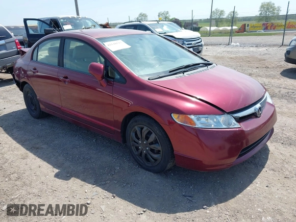 2008 Honda Civic LX with VIN 1HGFA16578L069585, listed as a IAAI auction lot 42148517 with 157,369 mi miles and . Bid and sale history available at DreamBid. Image 1.