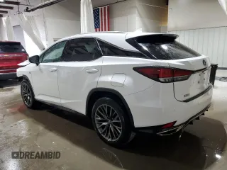 2021 Lexus RX 350 F Sport with VIN 2T2YZMDA4MC262310, listed as a Copart auction lot 56948985 with 19,366 mi miles and Salvage title. Bid and sale history available at DreamBid. Image 2.