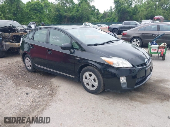 2011 Toyota Prius I with VIN JTDKN3DU7B1375308, listed as a IAAI auction lot 42175054 with 146,975 mi miles. Bid and sale history available at carsss.com. Image 1.