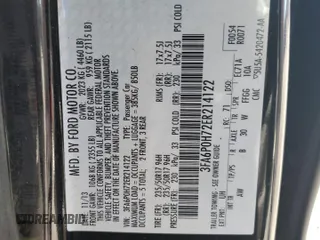 2014 Ford Fusion SE with VIN 3FA6P0H72ER214122, listed as a Copart auction lot 89310355 with 168,360 mi miles and Clean Title. Bid and sale history available at DreamBid. Image 12.