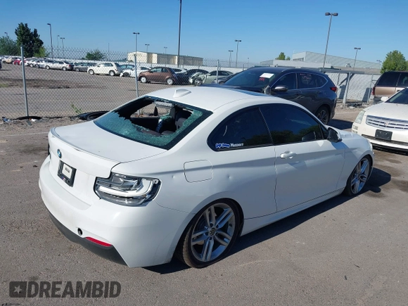 2016 BMW 2 Series 228i with VIN WBA1F5C53GV343757, listed as a IAAI auction lot 39804829 with 100,965 mi miles and . Bid and sale history available at DreamBid. Image 4.