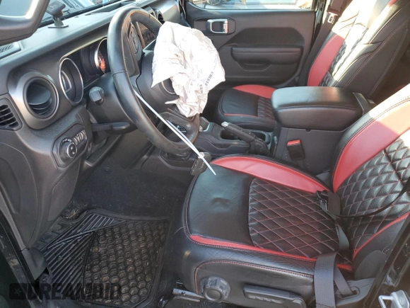 2022 Jeep Gladiator Willys with VIN 1C6HJTAG3NL117386, listed as a Copart auction lot 84271684 with 9,114 mi miles and Salvage title. Bid and sale history available at DreamBid. Image 7.