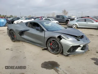 2022 Chevrolet Corvette 2LT with VIN 1G1YB2D49N5109954, listed as a Copart auction lot 43973275 with 44,566 mi miles and Salvage Title. Bid and sale history available at carsss.com. Image 4.