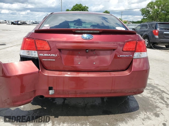 2010 Subaru Legacy Premium All-Weather Anniversary with VIN 4S3BMCG61A3237413, listed as a Copart auction lot 59205785 with 276,668 mi miles and Salvage title. Bid and sale history available at DreamBid. Image 6.