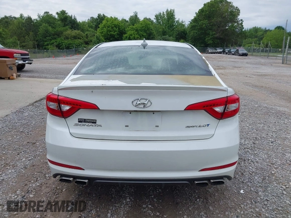 2015 Hyundai Sonata Sport with VIN 5NPE34AB1FH193503, listed as a IAAI auction lot 42195408 with 117,677 mi miles and . Bid and sale history available at carsss.com. Image 16.