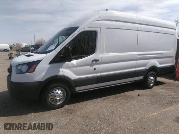 2023 Ford Transit Cargo with VIN 1FTBR3U80PKA69432, listed as a IAAI auction lot 41939700 with 48,158 mi miles and . Bid and sale history available at DreamBid. Image 14.