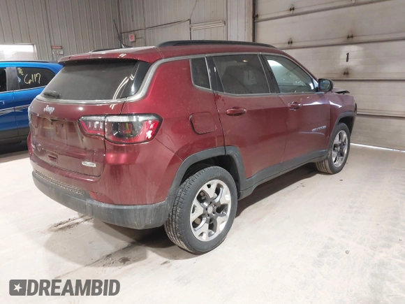 2022 Jeep Compass Latitude with VIN 3C4NJDBBXNT110637, listed as a IAAI auction lot 41967575 with 36,933 mi miles and . Bid and sale history available at DreamBid. Image 4.
