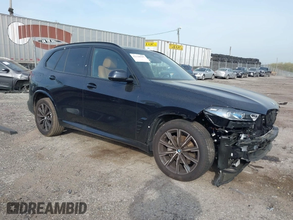 2025 BMW X5 xDrive40i z VIN 5UX23EU04S9Y37497, wystawiony jako IAAI lot #42124797 z przebiegiem 6 256 mil mil oraz . Historia ofert i sprzedaży dostępna na DreamBid. Obrazek 1.