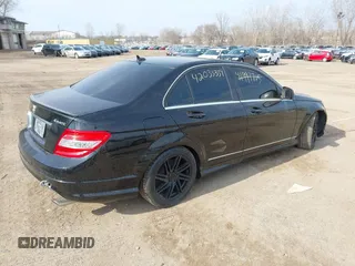 2009 Mercedes-Benz C-Class 3.0L Sport with VIN WDDGF81X19F272239, listed as a IAAI auction lot 42033334 with 212,758 mi miles. Bid and sale history available at carsss.com. Image 4.