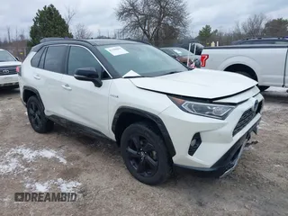 2021 Toyota RAV4 Hybrid XSE with VIN 4T3E6RFVXMU032368, listed as a IAAI auction lot 41358963 with 69,337 mi miles. Bid and sale history available at carsss.com. Image 1.