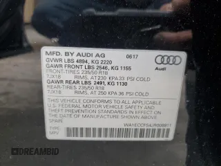 2018 Audi Q3 Premium with VIN WA1ECCFS4JR008911, listed as a Copart auction lot 51858065 with 102,091 mi miles and Salvage title. Bid and sale history available at DreamBid. Image 14.