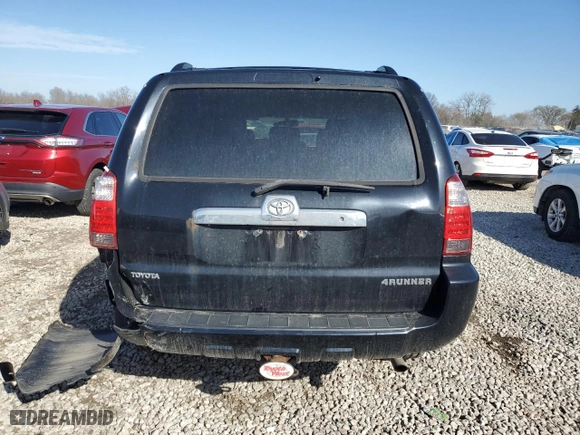 2006 Toyota 4Runner SR5 with VIN JTEBU14RX60100350, listed as a Copart auction lot 48985405 with 179,609 mi miles and Salvage Title. Bid and sale history available at carsss.com. Image 6.