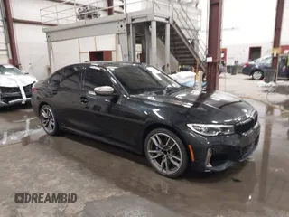 2020 BMW 3 Series M340i with VIN WBA5U7C05LFH82599, listed as a IAAI auction lot 41844916 with 51,533 mi miles. Bid and sale history available at carsss.com. Image 1.