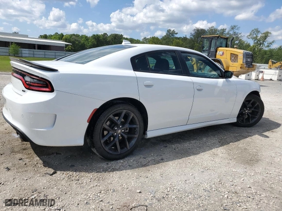 2023 Dodge Charger GT with VIN 2C3CDXHG1PH597942, listed as a Copart auction lot 52587995 with 34,757 mi miles and Clean Title. Bid and sale history available at carsss.com. Image 3.